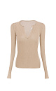 Cut-out long sleeve top - BRUSNIKA. Women clothes