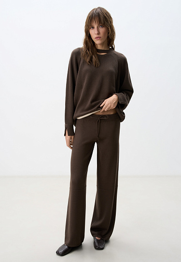 Knit wool blend trousers - BRUSNIKA Women Clothes