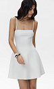 Mini dress with straps - BRUSNIKA. Women clothes
