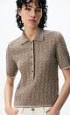 Polo with braids - BRUSNIKA. Women clothes