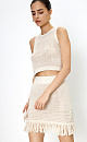 Fringed mini skirt - BRUSNIKA. Women clothes