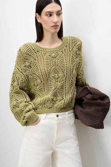Openwork knit jumper - BRUSNIKA Women Clothes
