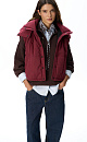 vest with a stand‑up collar and a hood - BRUSNIKA. Women clothes
