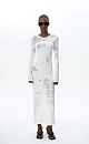 Knitted dress with jacquard pattern - BRUSNIKA. Women clothes