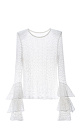 Jumper with flounces on the sleeves - BRUSNIKA. Women clothes