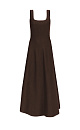 Knitted dress with flared skirt - BRUSNIKA. Women clothes