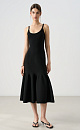 Evening knitted viscose dress - BRUSNIKA. Women clothes