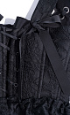 Jacquard-patterned corset with back lacing - BRUSNIKA. Women clothes