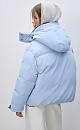 Down jacket with a stand collar and hood - BRUSNIKA. Women clothes