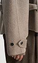 Short trench coat made of wool - BRUSNIKA. Women clothes