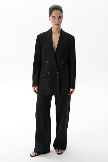 100% linen trousers - BRUSNIKA Women Clothes