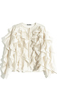 Blouse with voluminous flounces - BRUSNIKA. Women clothes