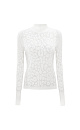 Merino wool turtleneck with animal print - BRUSNIKA. Women clothes