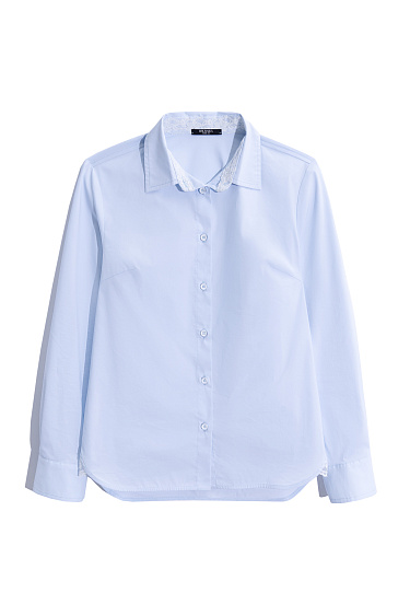 Cotton shirt with lace - BRUSNIKA Women Clothes