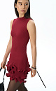 Mini dress with flounces - BRUSNIKA. Women clothes