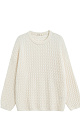 Cable-knit jumper made from 100% extrafine merino wool - BRUSNIKA. Women clothes