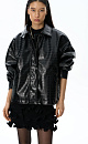 Jacket made of textured eco‑leather - BRUSNIKA. Women clothes