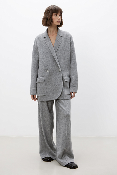 Cashmere-blend knit blazer - BRUSNIKA Women Clothes