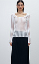 Knit semi-sheer jumper - BRUSNIKA. Women clothes