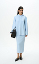 Knitted skirt with back slit - BRUSNIKA. Women clothes