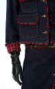 Denim jacket with fringe - BRUSNIKA. Women clothes