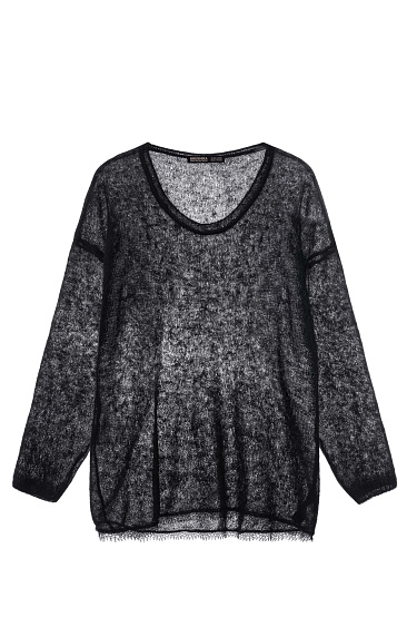 semi‑transparent jumper made of kidmohair - BRUSNIKA Women Clothes