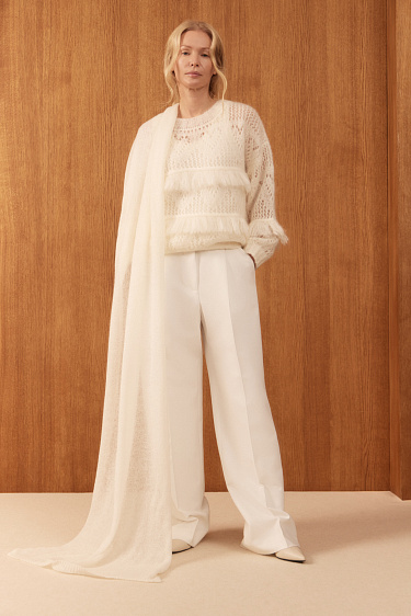 Jumper with fringes - BRUSNIKA Women Clothes