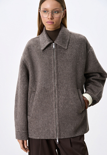 Wool zipper jacket - BRUSNIKA Women Clothes