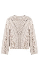 Knitted jumper with fringe - BRUSNIKA. Women clothes