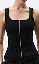 Viscose corset with a zipper - BRUSNIKA. Women clothes