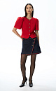 Fringed denim mini skirt - BRUSNIKA. Women clothes