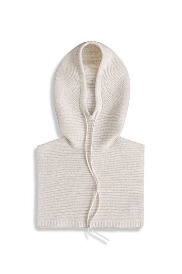 Rib-knit balaclava - BRUSNIKA Women Clothes