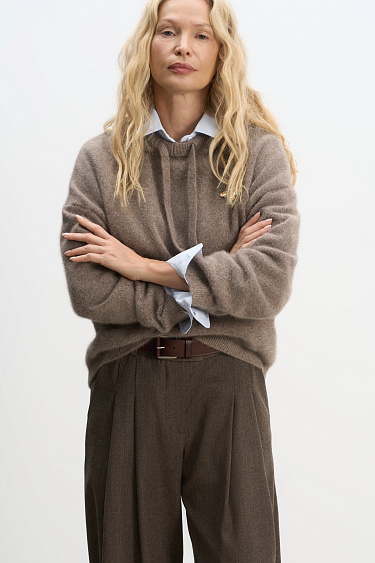 Fox Down Hoodie - BRUSNIKA Women Clothes