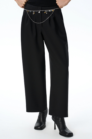 Trousers with symmetrical pleats - BRUSNIKA Women Clothes