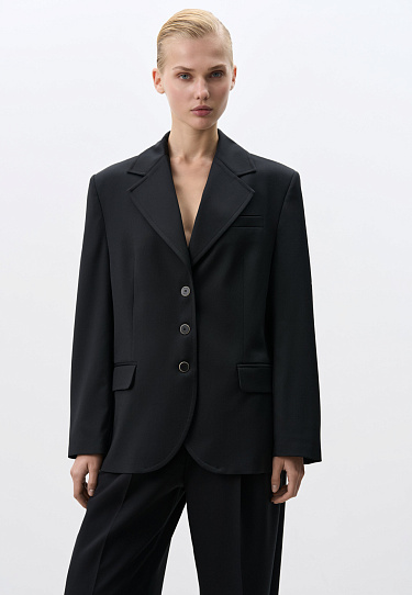 Single-breasted wool jacket - BRUSNIKA Women Clothes