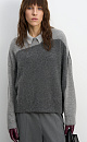 Two-tone fox-fur jumper - BRUSNIKA. Women clothes