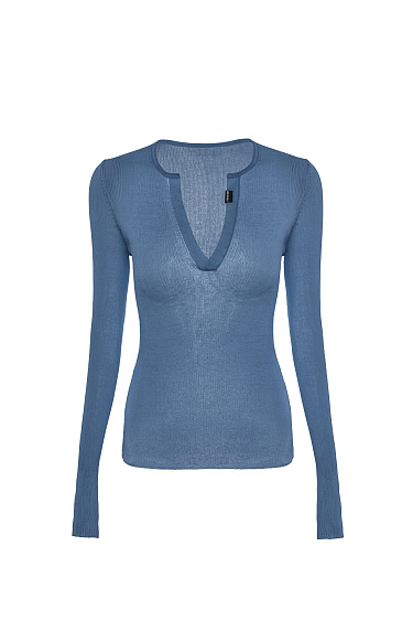 Cut-out long sleeve top - BRUSNIKA Women Clothes