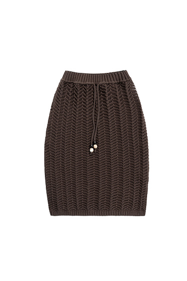 Mini skirt with drawstring - BRUSNIKA Women Clothes