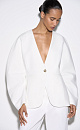 Viscose jacket with voluminous sleeves - BRUSNIKA. Women clothes