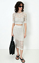 Mesh straight skirt - BRUSNIKA. Women clothes