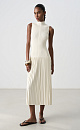 Dress with a pleated skirt - BRUSNIKA. Women clothes