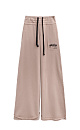 Wide cotton trousers with a drawstring - BRUSNIKA. Women clothes