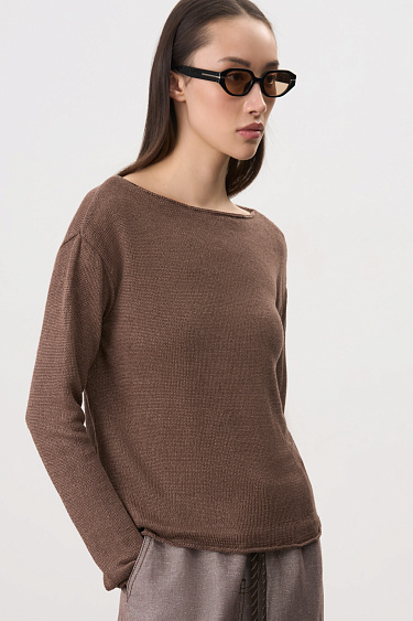 100% linen knit jumper - BRUSNIKA Women Clothes