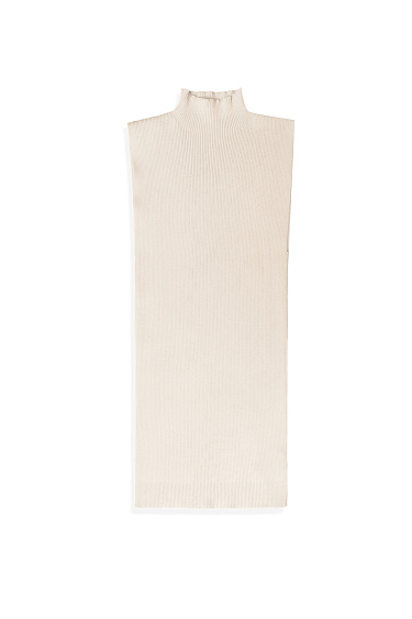 knitted viscose top with a high neck - BRUSNIKA Women Clothes