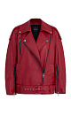 Eco-leather jacket with belt - BRUSNIKA. Women clothes