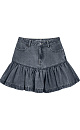 Mini denim skirt with heart-shaped pockets - BRUSNIKA. Women clothes