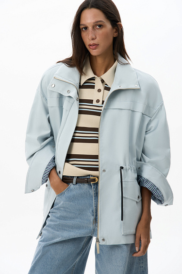 Parka with shoulder pads - BRUSNIKA Women Clothes