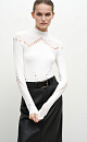 Perforated turtleneck - BRUSNIKA. Women clothes