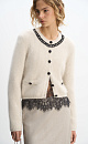 fox down cardigan with accent buttons - BRUSNIKA. Women clothes
