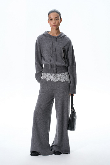 Raccoon fur trousers - BRUSNIKA Women Clothes